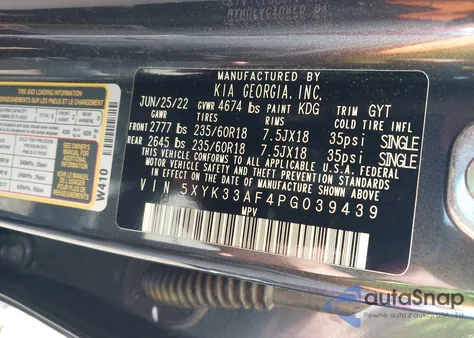 2023 Kia Sportage Ex z USA, uszkodzony, nr VIN 5XYK33AF4PG039439